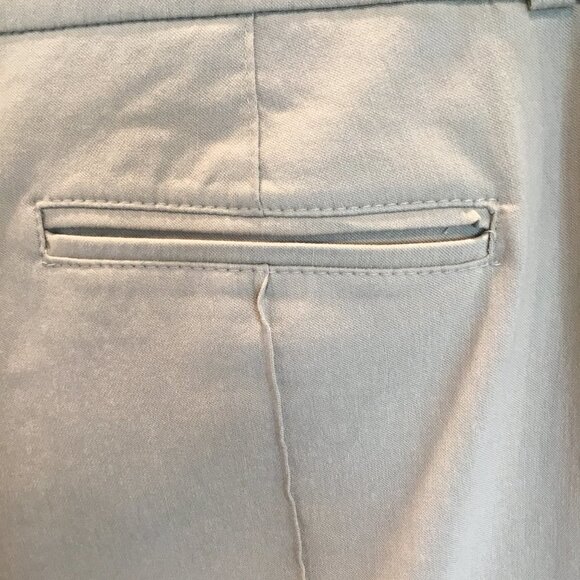Style & Co Capris Khaki Stretch with Side Silver Buttons at Hem Women's Size 8 - Picture 8 of 9